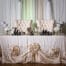 Champagne Large Rosette Sweetheart Table Linen