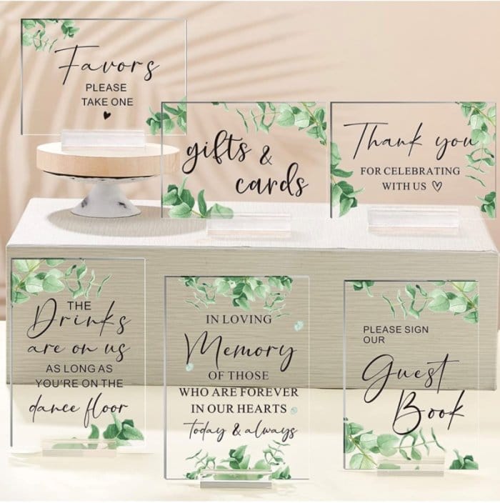 The Garden Collection Signs - Falls Manor Catering